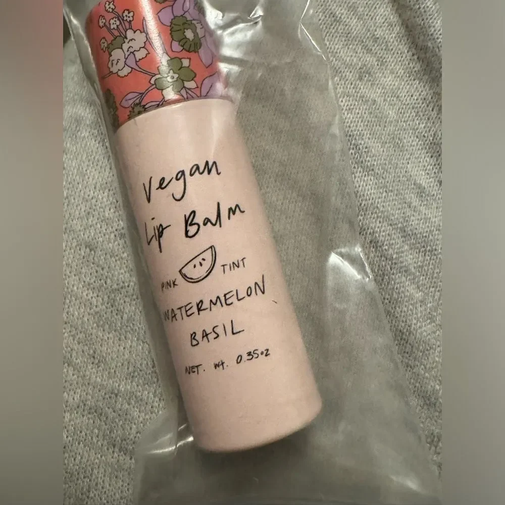 Free people watermelon basil vegan lip balm